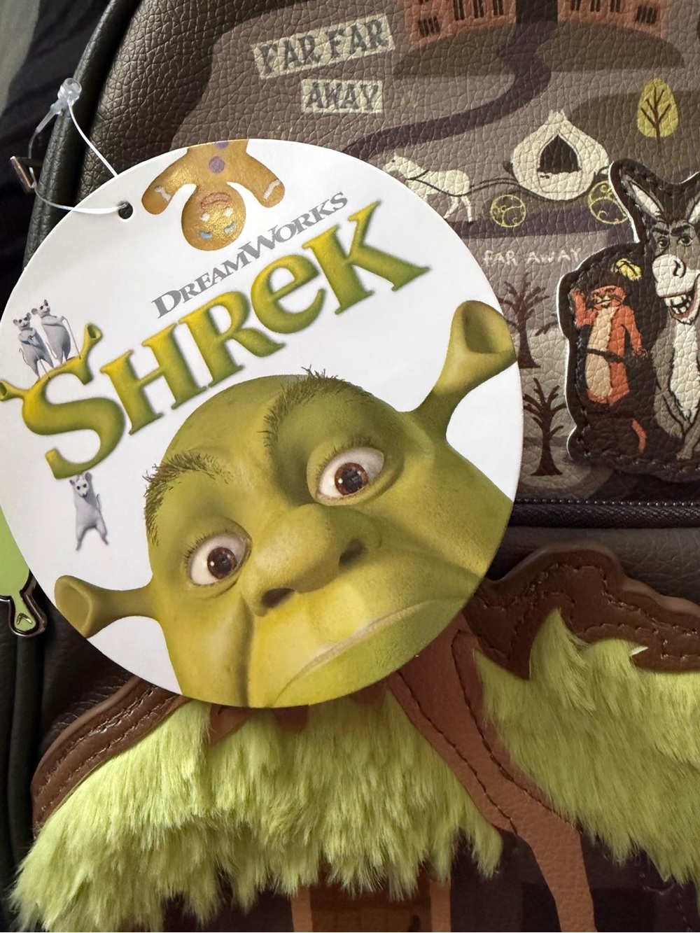 Dreamworks Shrek Graphic Brown and Green Mini Backpack - Picture 2 of 3